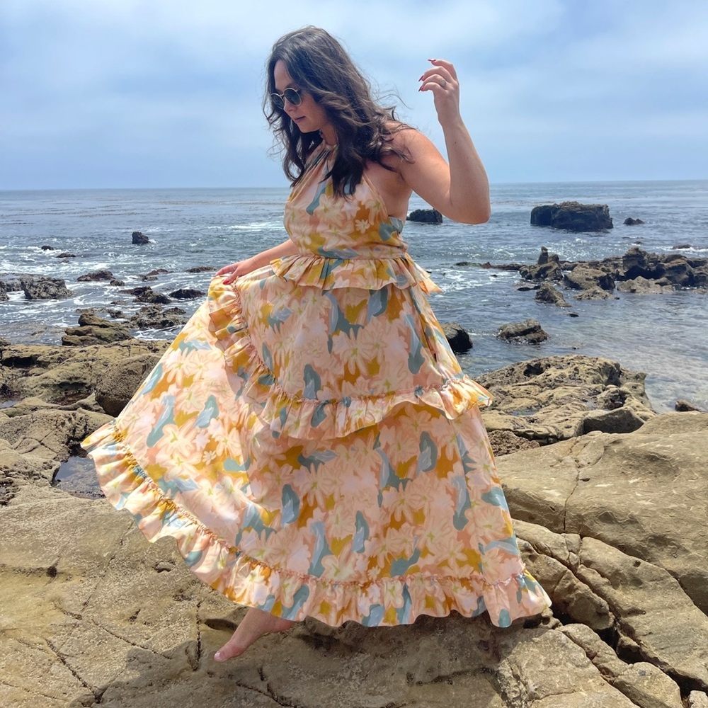 Anthropologie Floral Maxi Dress
